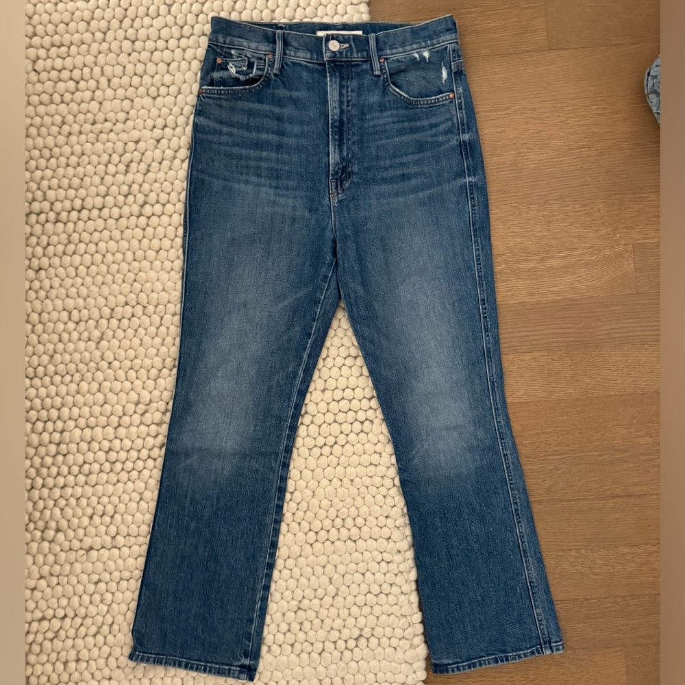 Mother High Waisted Smokin Double Ankle